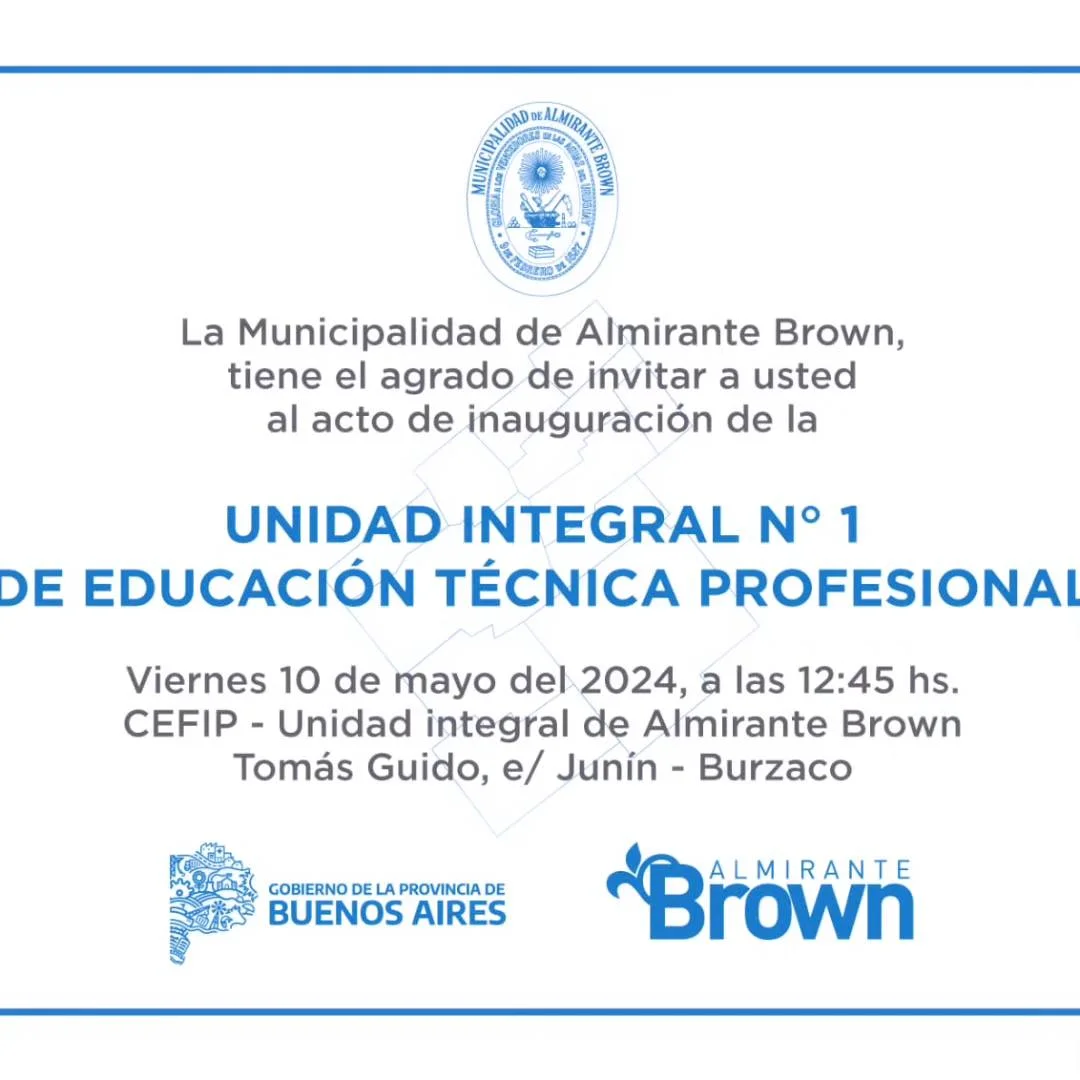 Inauguración de la unidad integral